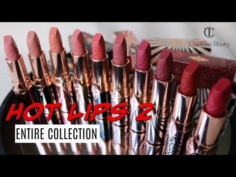 Video: Charlotte Tilbury Hot Lips Secret Salma Luminous Modern-Matte lūpu krāsu apskats
