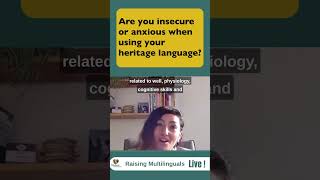 Are we insecure or anxious when using our language?