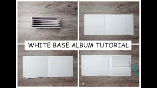 8x8 WHITE BASE ALBUM TUTORIAL ✂️ | ~ Start to Finish ~ | Album in a few hours | Scrapbook Mini Album