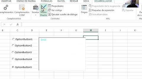 Ejemplo con option button en VB Excel