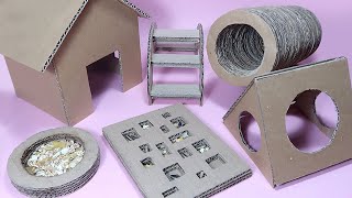 7 Easy Cardboard DIYs For Hamsters & Mice