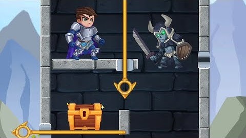 Rescue Hero Gameplay All Level/ Pull The Pin Solution - Mobile Game