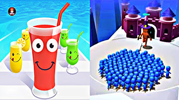 Juice Run vs Going Balls ! Top Free Gameplay iOS,Android Max Level Mobile Game Walkthrough Videos