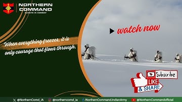 When everything freezes, it is only courage that flows through.