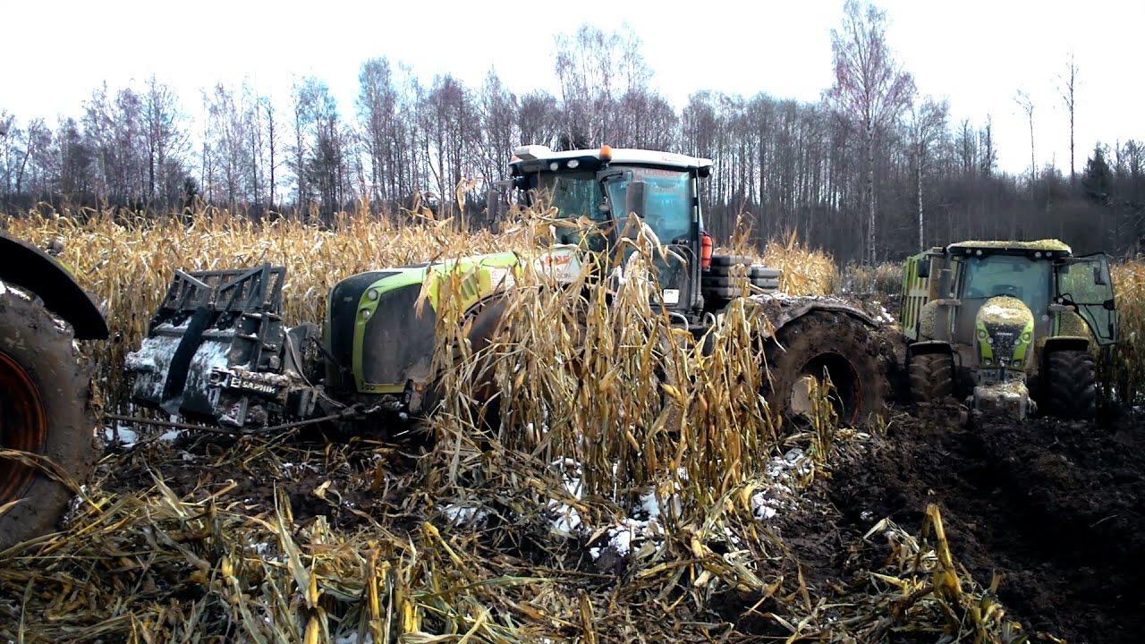 Wtopy ciągników i wyciągania - Claas Xerion 5000, Axion 840, 850, 950 - 2017
