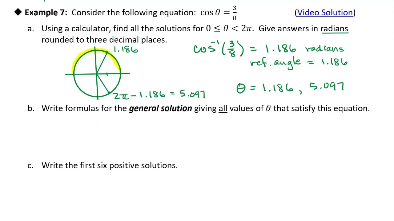 OS 6.3 Inverse Trigonometric Functions: Example 7