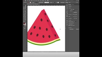 How to Create Watermelon in Adobe Illustrator #shorts