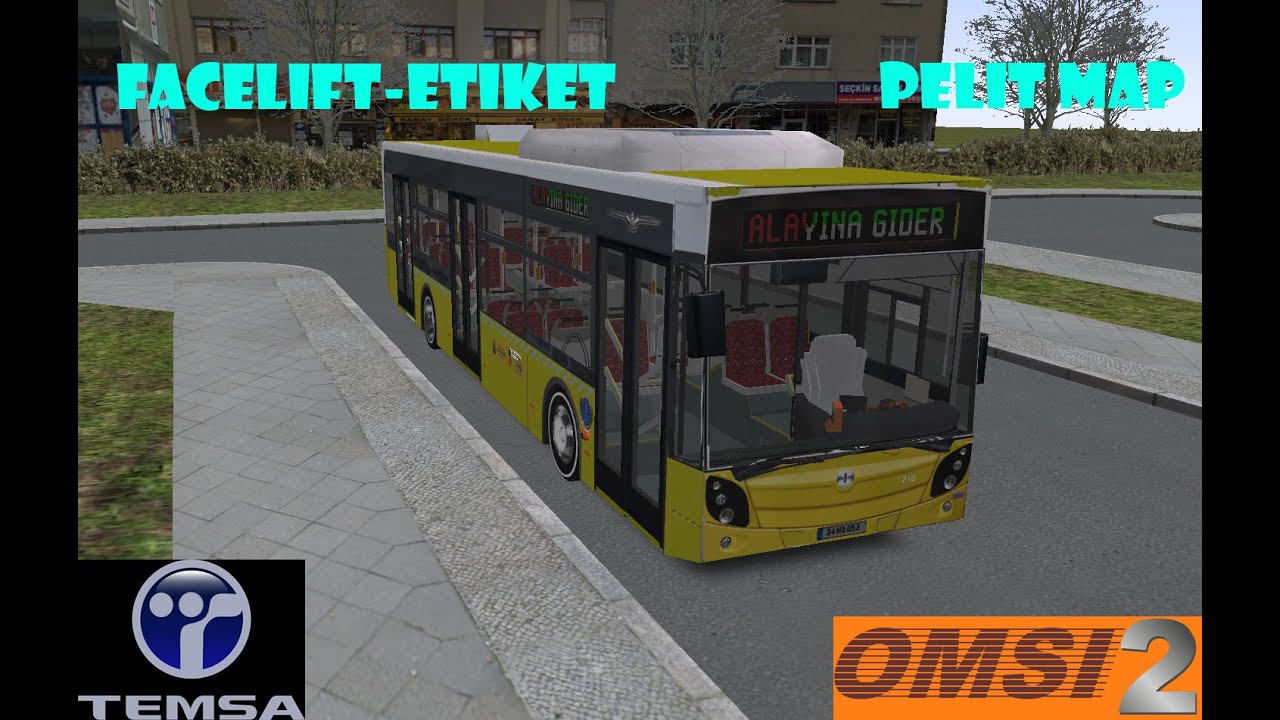 PELİT HARİTASINDA TEMSA AVENUE İLE AKŞAM SEFERİ - OMSI 2