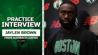 Jaylen Brown: I KNEW It Was Going to Be Miami | Celtics Practice Interview