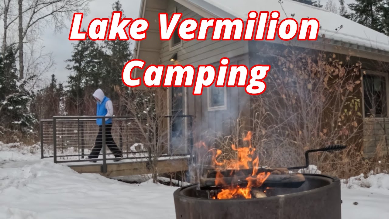 Проживание в кемпинговом домике 2 ночи в государственном парке Лейк-Вермилион на севере Миннесоты.