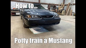 How to potty train a Mustang-Installing radiator overflow bottle