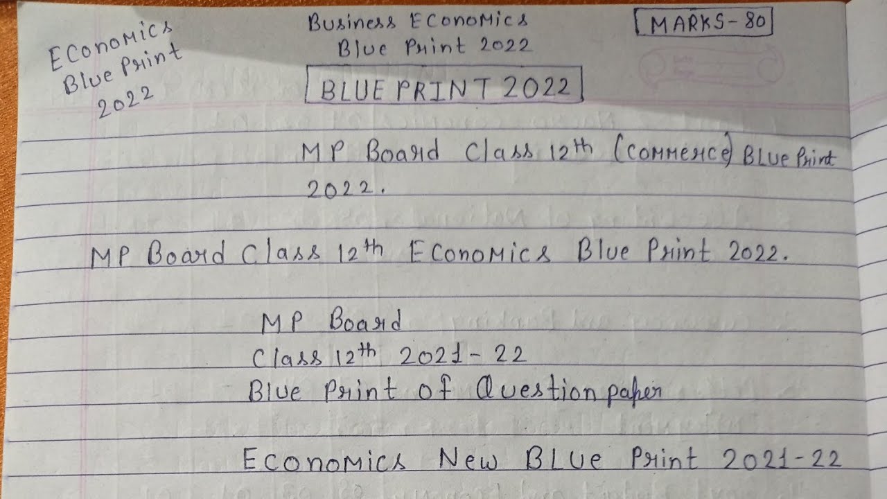 economics thesis blue variant