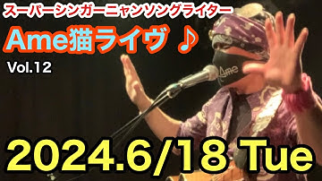 ライヴ予告 ♪ スーパーシンガーニャンソングライターAme猫ライヴ ♪ Vol.12