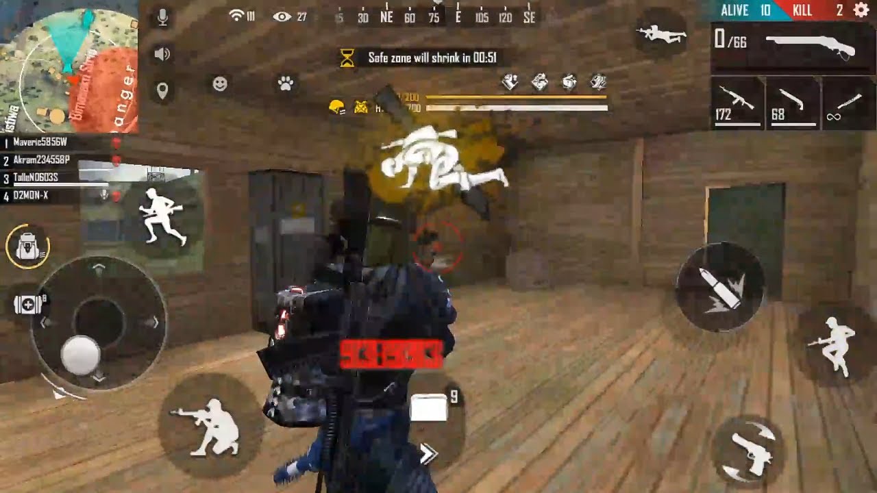 Free fire Epic moments I killed a Hacker 👻💀لقطات اسطورية فري فاير و قتل