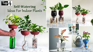 Top 4 Self Watering Ideas for your Indoor Plants-Automatic Watering Systems for Plants//GREEN PLANTS