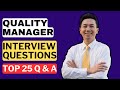 Quality Manager Interview Questions and Answers | How to Pass a Quality Manager Interview