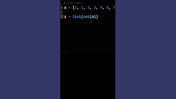 How To Remove Duplicates From A List In Python