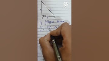 How to find Pythagoras theorem of one side of right angle triangle. #trending #shortvideo #shorts