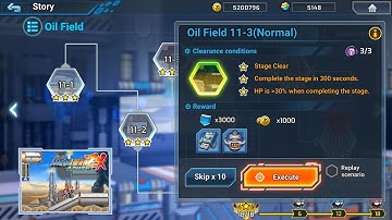 ROCKMAN X DIVE OFFLINE : Oil Field 11-3 (Normal) Deep Element Hidden