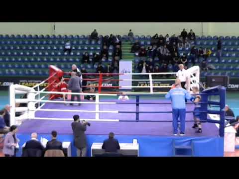 BOXING Semi-finals 2019-18-04 (49kg) RED Saxil Allaxverdovi GEO VS BLUE  Yauheni Karmilchyk Belarus.