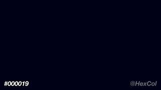 What does #000019 look like | Color Code Preview