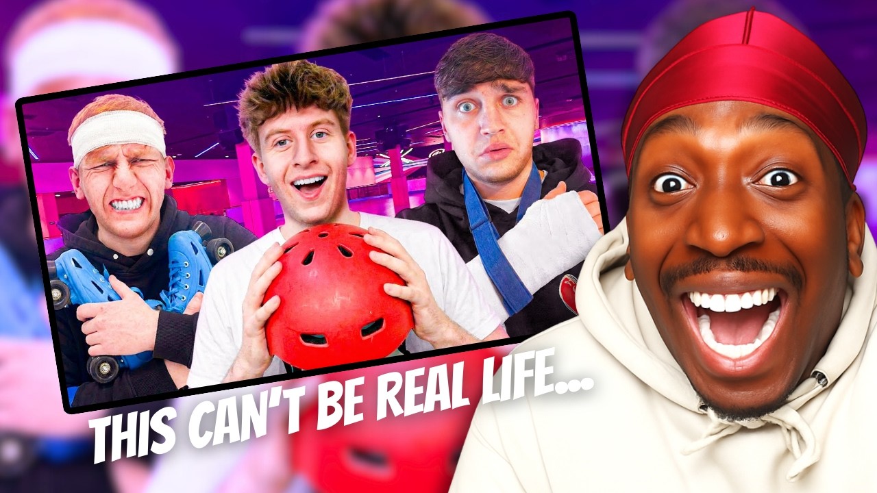 Реакция JoeNoJoseph на неудачное катание на роликах команды BOV BOYS