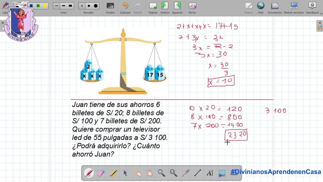 Equivalencias entre expresiones aditivas y multiplicativas / Ecuaciones