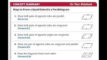 Geometry Week 2 N.6 Properties of parallelograms
