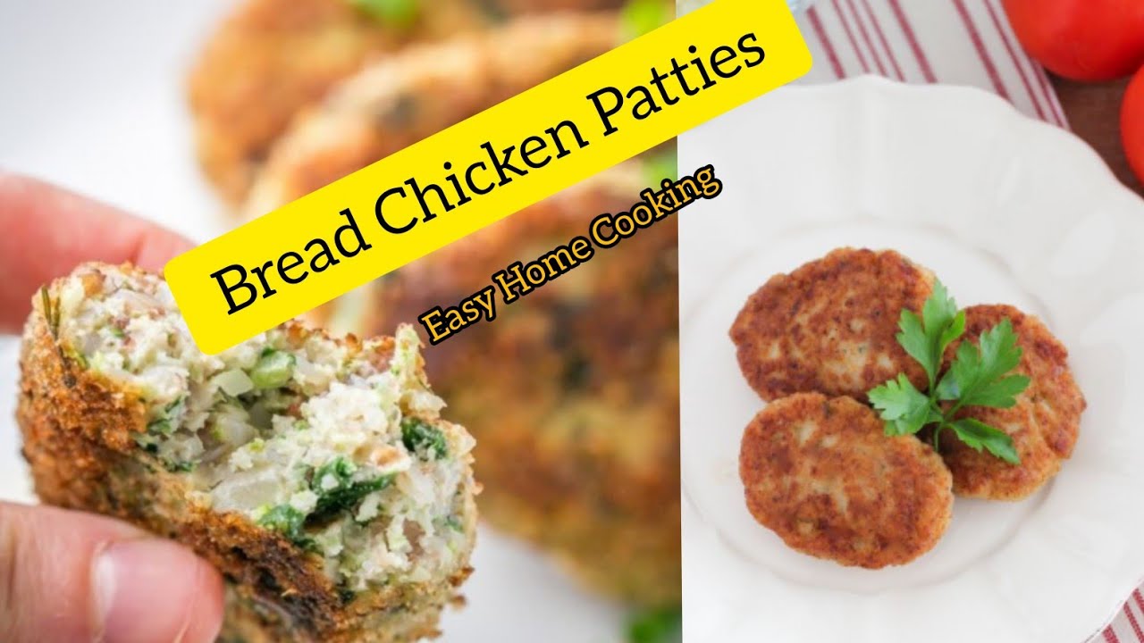Bread Chicken Patties Recipe. EASY HOME COOKING YouTube