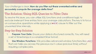 Mastering the Block Average Calculation in SQL: Excluding Irrelevant Time Intervals