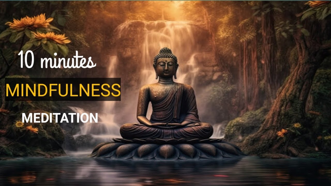 10 Minute Buddha Meditation Music 🎶 Stress Relief, Positive Energy# ...
