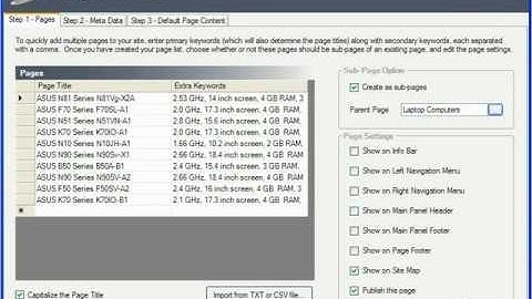 XSitePro Multi-Page Wizard