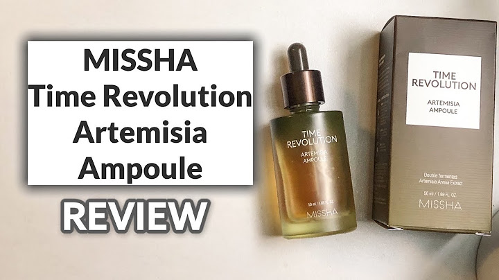 Missha time revolution artemisia ampoule review