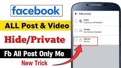 How To Hide All Post On Facebook In Just One Click||Hide Post Facebook