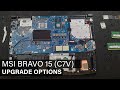 Msi bravo 15 c7v  disassembly and upgrade options