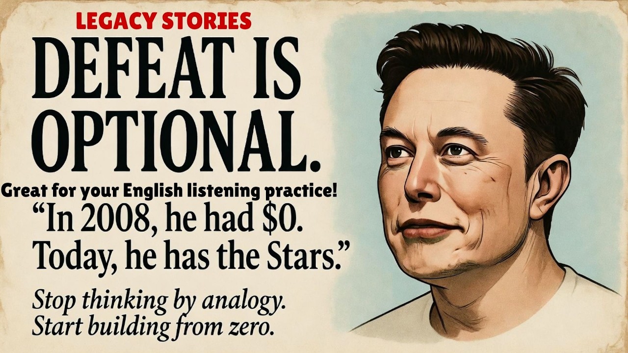 The Architect’s Secret: Elon Musk First Principles, Learn English Through Story Level 2 🔥