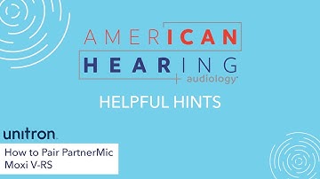 How to Pair PartnerMic Moxi V-RS (Unitron)