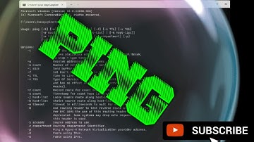 How to use Ping command  in windows command prompt.