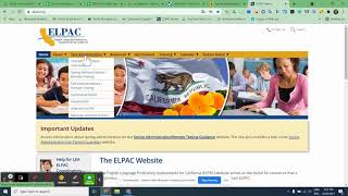 How to access the web-based testing interface for SPEAKING ELPAC (2020/2021)