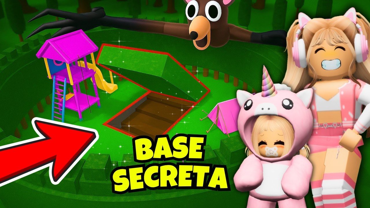 CONSTRUI UMA BASE SECRETA no 99 NOITES NA FLORESTA - ROBLOX