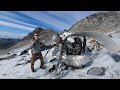 I found a wrecked b29 bomber while solo camping hiking  exploring an abandoned gold mine