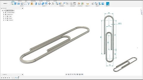 Paperclip - Autodesk Fusion Sweep function