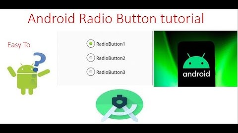Radio Button | Android radio button bangla tutorial