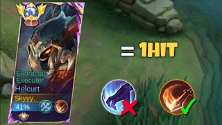 I FINALLY FOUND 1HIT BUILD HELCURT IN EXP LANE!! ( Must try )  Mobile Legends