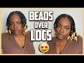 Beads Over Locs Tutorial | Easy Starter Loc Hairstyle!