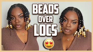 Beads Over Locs Tutorial | Easy Starter Loc Hairstyle!