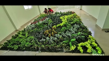 Hướng dẫn thi công tự làm Tường Cây Giả