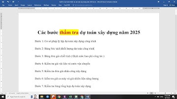 Quy trình THẨM TRA DỰ TOÁN xây dựng mới nhất năm 2025