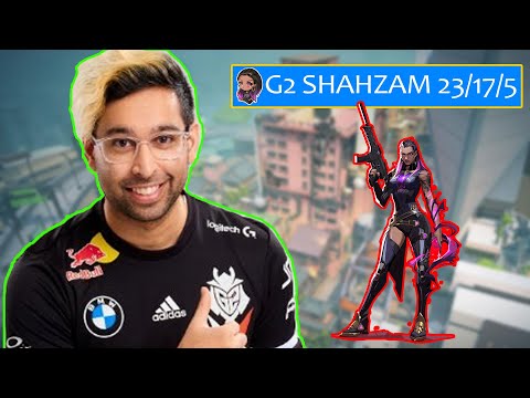 G2 Shahzam Reina Insane Icebox Valorant Ranked. Entry no stop and MVP [Highlights]