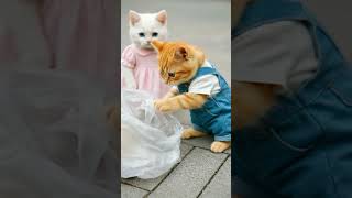 The Grocery Bag Ghost: Stray Cats vs. the Wind